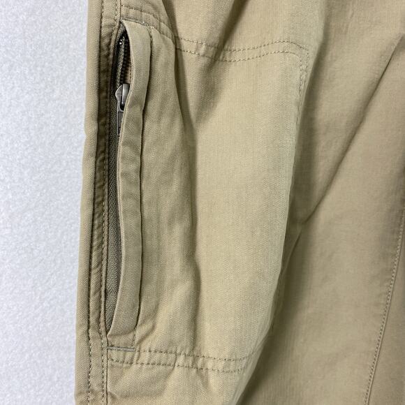 Eddie Bauer Khaki Shorts Mens Size 30 Bermuda 10" Inseam Pockets Hiking Outdoors - Picture 12 of 12
